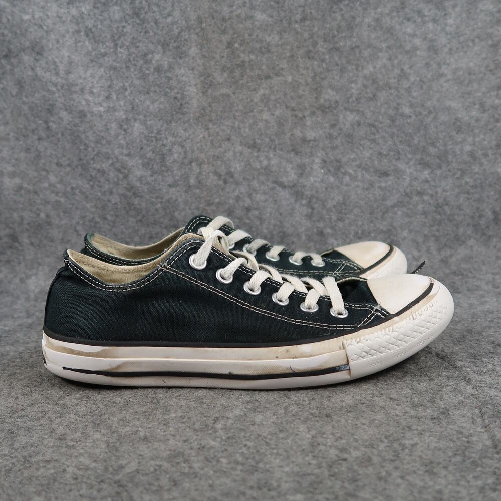 Converse Shoes Womens 8 Sneakers All Star Casual Canvas Lace Up Black Active